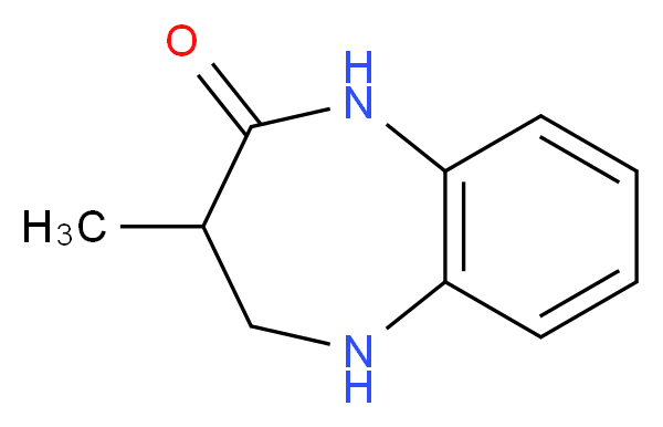 3-Methyl-1,3,4,5-tetrahydro-benzo[b][1,4]diazepin-2-one_分子结构_CAS_)