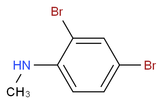 2,4-dibromo-N-methylaniline_分子结构_CAS_73557-58-1
