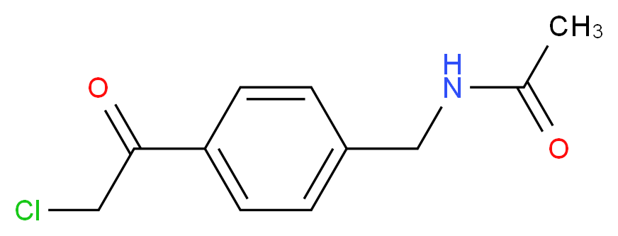 N-[4-(chloroacetyl)benzyl]acetamide_分子结构_CAS_24095-56-5)