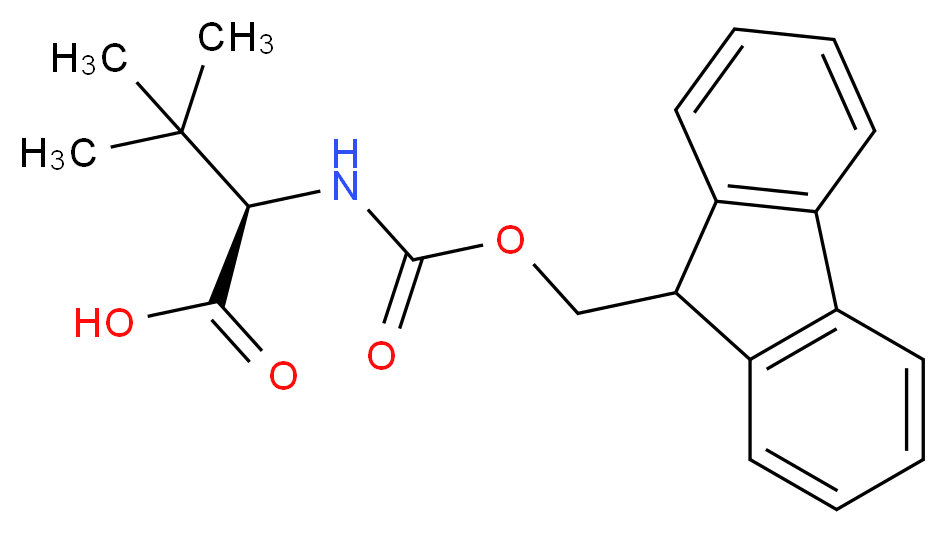Fmoc-D-alpha-t-butylglycine_分子结构_CAS_198543-64-5)