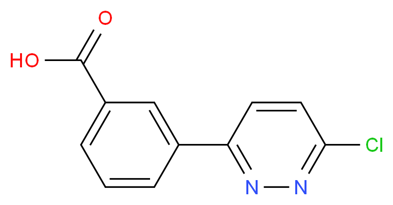 3-(6-Chloropyridazin-3-yl)benzoic acid_分子结构_CAS_914349-46-5)