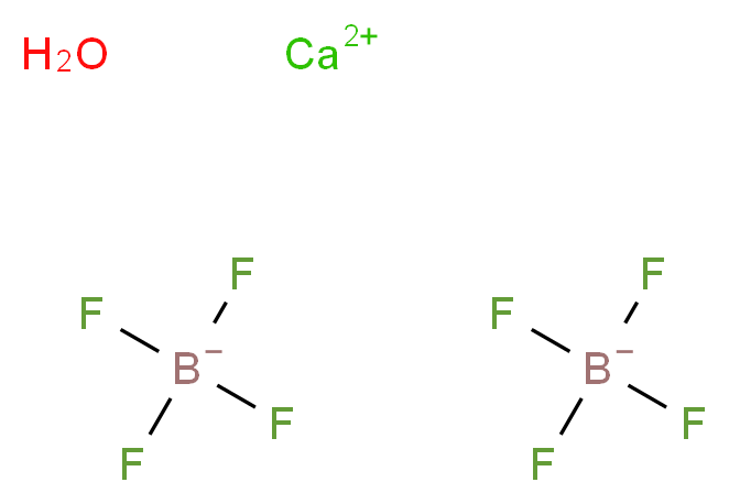 calcium bis(tetrafluoroboranuide) hydrate_分子结构_CAS_304851-97-6