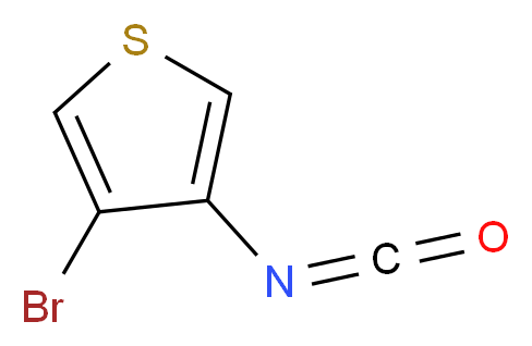 3-bromo-4-isocyanatothiophene_分子结构_CAS_937795-88-5