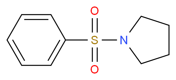 1-(Phenylsulphonyl)pyrrolidine_分子结构_CAS_5033-22-7)