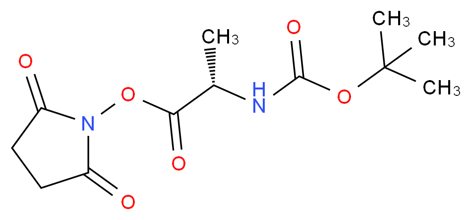 Succinimido (S)-2-[(tert-butoxycarbonyl)amino]propionate_分子结构_CAS_3392-05-0)