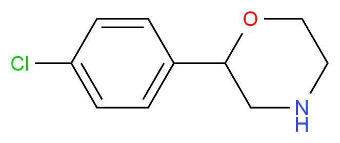 2-(4-chlorophenyl)morpholine_分子结构_CAS_)