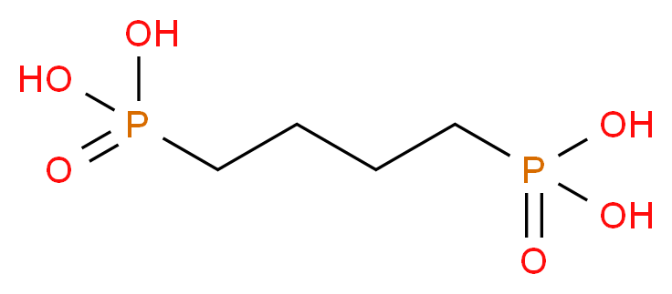 (4-phosphonobutyl)phosphonic acid_分子结构_CAS_4671-77-6