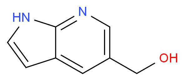 1H-pyrrolo[2,3-b]pyridin-5-ylmethanol_分子结构_CAS_849067-97-6