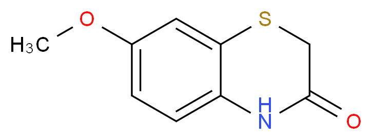 7-methoxy-3,4-dihydro-2H-1,4-benzothiazin-3-one_分子结构_CAS_22726-30-3