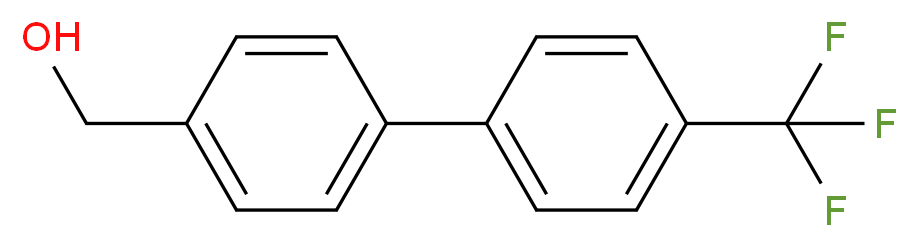 [4'-(Trifluoromethyl)[1,1'-biphenyl]-4-yl]methanol_分子结构_CAS_)