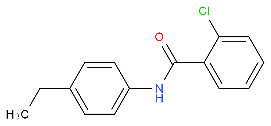2-Chloro-N-(4-ethylphenyl)benzamide_分子结构_CAS_196804-12-3)