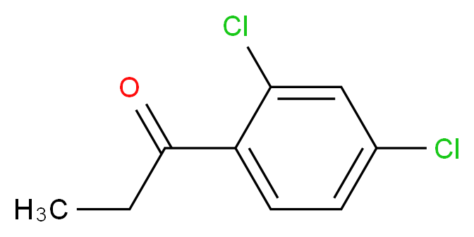 1-(2,4-dichlorophenyl)propan-1-one_分子结构_CAS_37885-41-9