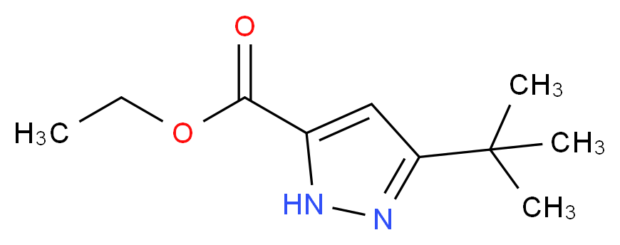 ethyl 3-tert-butyl-1H-pyrazole-5-carboxylate_分子结构_CAS_916791-97-4