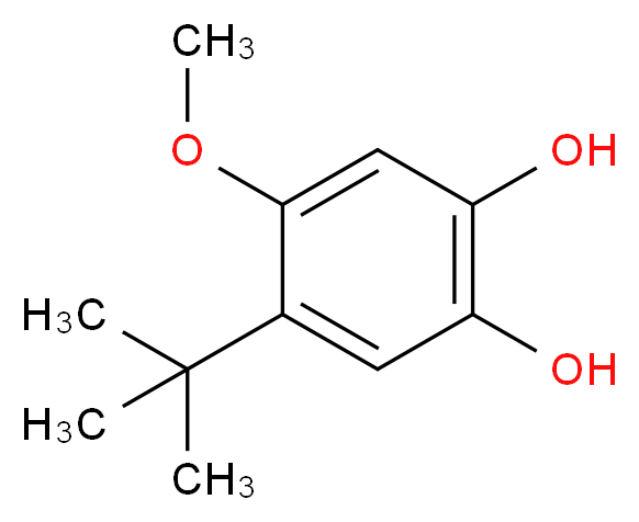 4-tert-BUTYL-5-METHOXYCATECHOL_分子结构_CAS_91352-66-8)