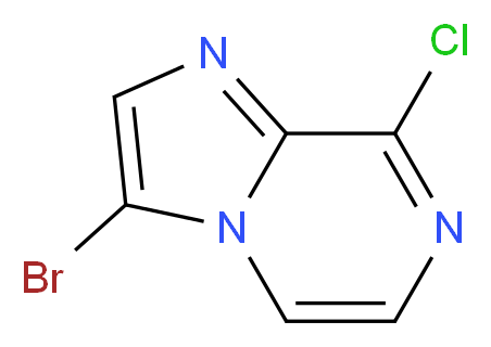 3-bromo-8-chloroimidazo[1,2-a]pyrazine_分子结构_CAS_143591-61-1