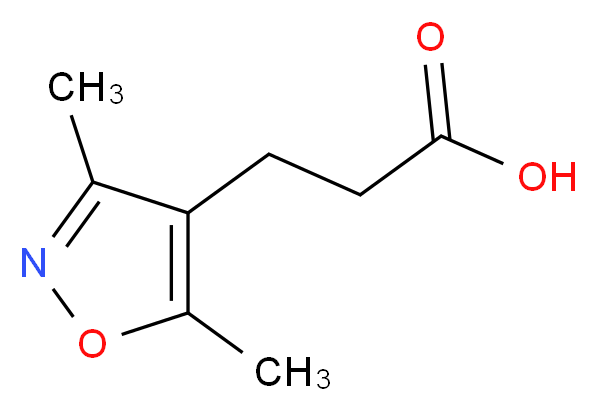 3-(3,5-dimethylisoxazol-4-yl)propanoic acid_分子结构_CAS_)