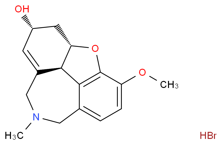 Galanthamine hydrobromide from Lycoris sp._分子结构_CAS_1953-04-4)