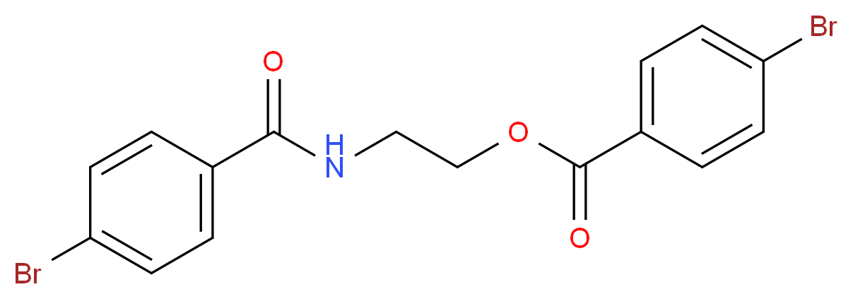 2-[(4-Bromobenzoyl)amino]ethyl 4-bromobenzoate_分子结构_CAS_)