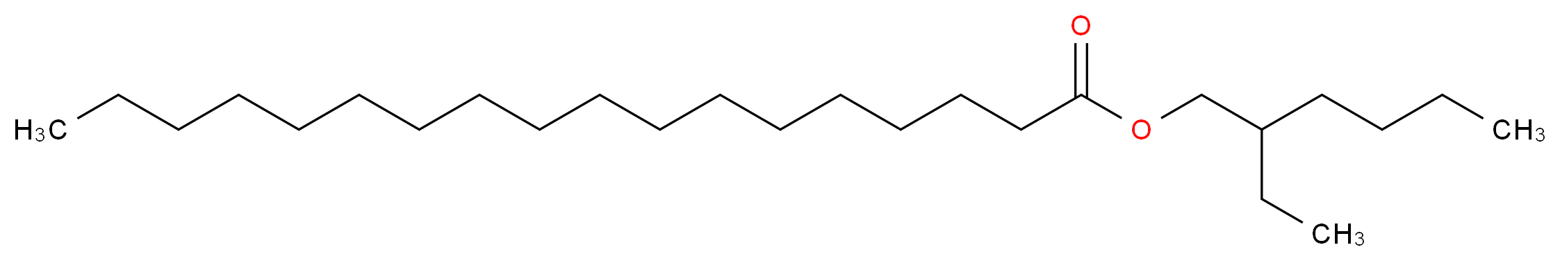 2-ethylhexyl octadecanoate_分子结构_CAS_22047-49-0