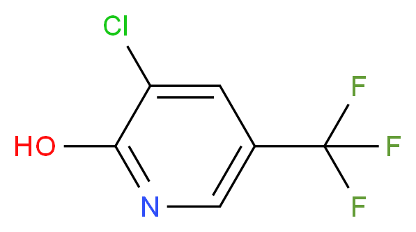 3-Chloro-2-hydroxy-5-(trifluoromethyl)pyridine 98%_分子结构_CAS_76041-71-9)