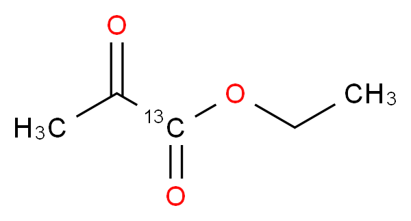 Pyruvic Acid-13C Ethyl Ester_分子结构_CAS_905440-74-6)