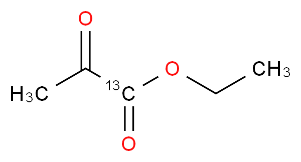 ethyl 2-oxo(1-<sup>1</sup><sup>3</sup>C)propanoate_分子结构_CAS_905440-74-6