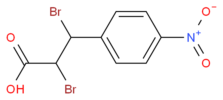 2,3-dibromo-3-(4-nitrophenyl)propanoic acid_分子结构_CAS_35447-78-0