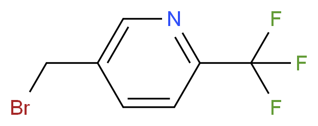 5-(bromomethyl)-2-(trifluoromethyl)pyridine_分子结构_CAS_108274-33-5