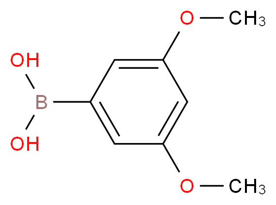 (3,5-dimethoxyphenyl)boronic acid_分子结构_CAS_192182-54-0