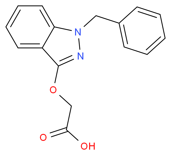 2-[(1-benzyl-1H-indazol-3-yl)oxy]acetic acid_分子结构_CAS_20187-55-7