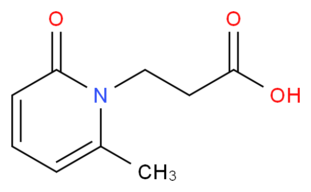 3-(6-methyl-2-oxo-1(2H)-pyridinyl)propanoic acid_分子结构_CAS_859296-04-1)