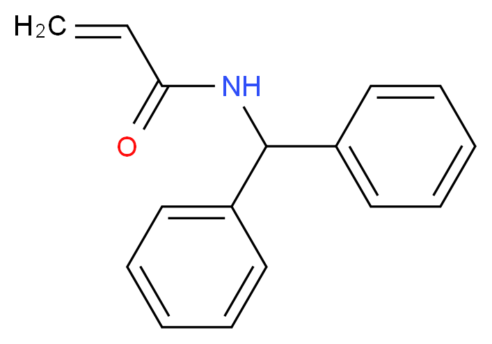 N-(diphenylmethyl)prop-2-enamide_分子结构_CAS_10254-08-7