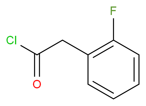 2-(2-fluorophenyl)acetyl chloride_分子结构_CAS_451-81-0