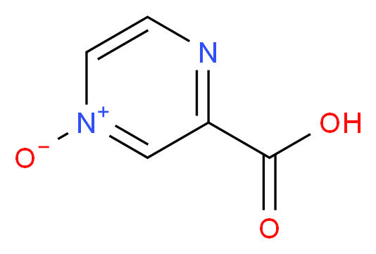 2-Pyrazinecarboxylic Acid 4-Oxide_分子结构_CAS_874-54-4)