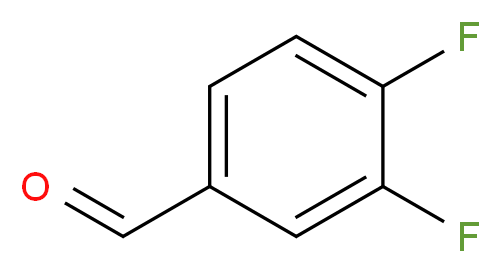 3,4-Difluorobenzaldehyde 94%_分子结构_CAS_34036-07-2)