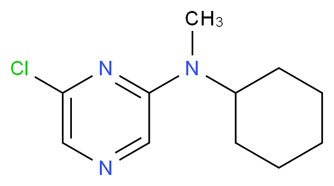 6-Chloro-N-cyclohexyl-N-methyl-2-pyrazinamine_分子结构_CAS_)