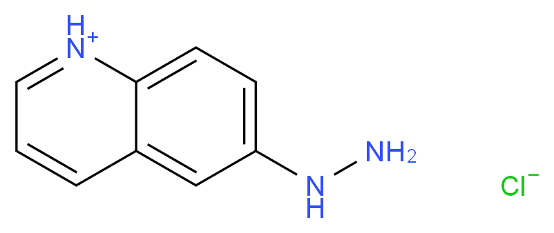 6-hydrazinylquinolin-1-ium chloride_分子结构_CAS_120209-22-5