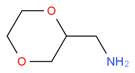 (1,4-dioxan-2-ylmethyl)amine_分子结构_CAS_88277-83-2)