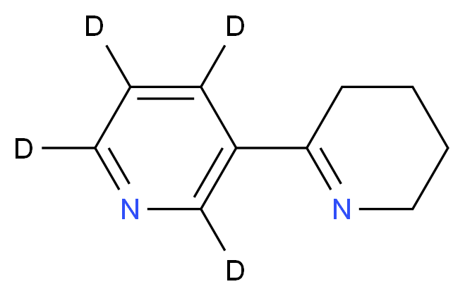 3-(3,4,5,6-tetrahydropyridin-2-yl)(<sup>2</sup>H<sub>4</sub>)pyridine_分子结构_CAS_1020719-05-4