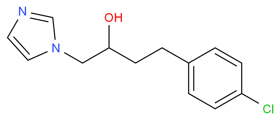 4-(4-chlorophenyl)-1-(1H-imidazol-1-yl)butan-2-ol_分子结构_CAS_67085-11-4