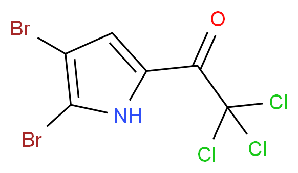 2,2,2-trichloro-1-(4,5-dibromo-1H-pyrrol-2-yl)ethan-1-one_分子结构_CAS_50371-52-3