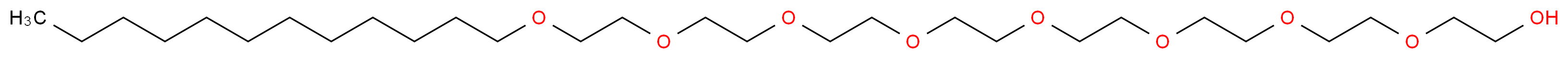 Octaethylene glycol monododecyl ether_分子结构_CAS_3055-98-9)