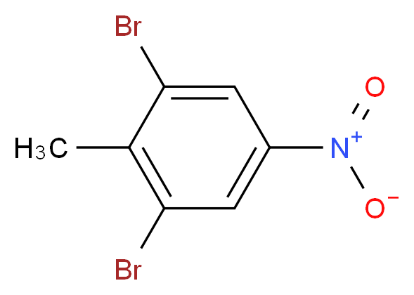 1,3-dibromo-2-methyl-5-nitrobenzene_分子结构_CAS_110127-07-6