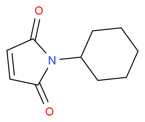 1-cyclohexyl-2,5-dihydro-1H-pyrrole-2,5-dione_分子结构_CAS_1631-25-0