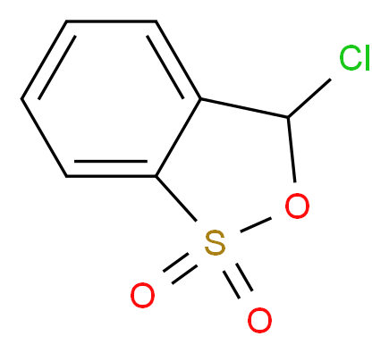 3-chloro-3H-2,1λ<sup>6</sup>-benzoxathiole-1,1-dione_分子结构_CAS_25595-59-9