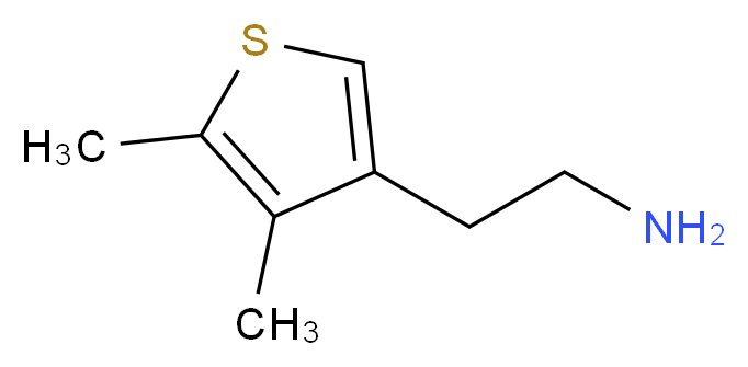 2-(4,5-dimethylthiophen-3-yl)ethan-1-amine_分子结构_CAS_933852-41-6