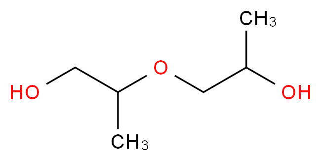 2-(2-hydroxypropoxy)propan-1-ol_分子结构_CAS_25322-69-4