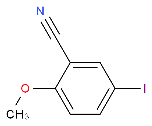 5-iodo-2-methoxybenzonitrile_分子结构_CAS_933672-32-3