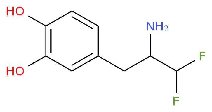 4-(2-AMino-3,3-difluoropropyl)benzene-1,2-diol_分子结构_CAS_702-19-2)