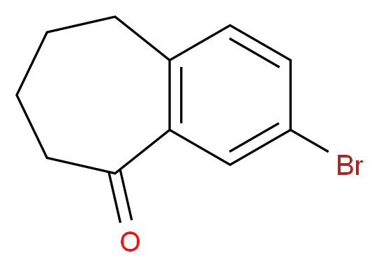 3-bromo-6,7,8,9-tetrahydro-5H-benzo[7]annulen-5-one_分子结构_CAS_87779-78-0)